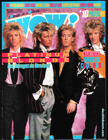 WOW Janvier 1986 - Platinum Blonde
